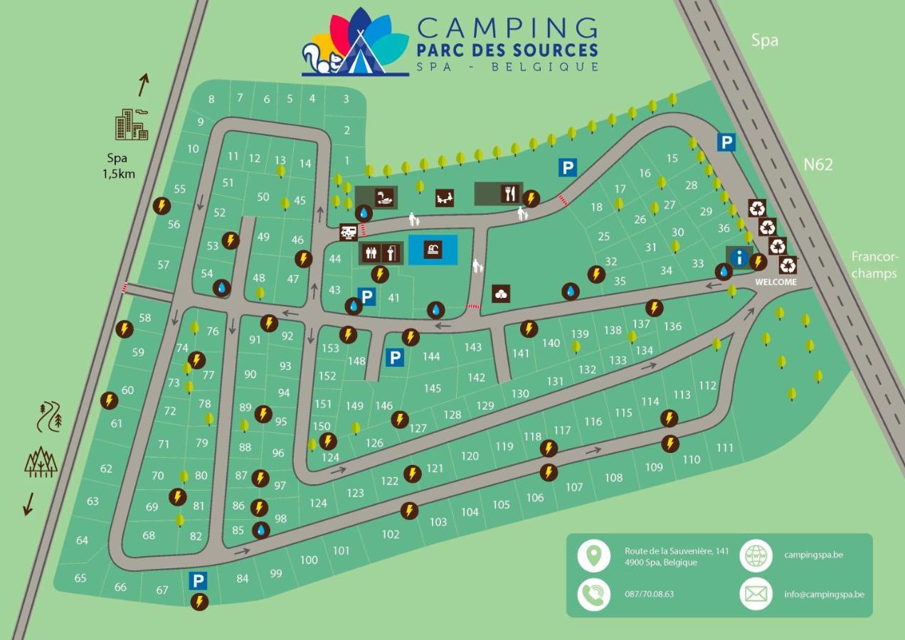 斯帕 Camping Parc Des Sources酒店 外观 照片